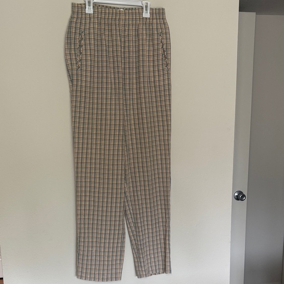 VINTAGE Koret Francisca Plaid Checkered Gingham High Waist Pants size 10 - Picture 1 of 5